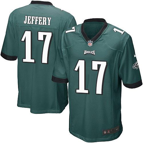 Nike Eagles #17 Alshon Jeffery Midnight Green Team Color Youth Stitched NFL New Elite Jersey